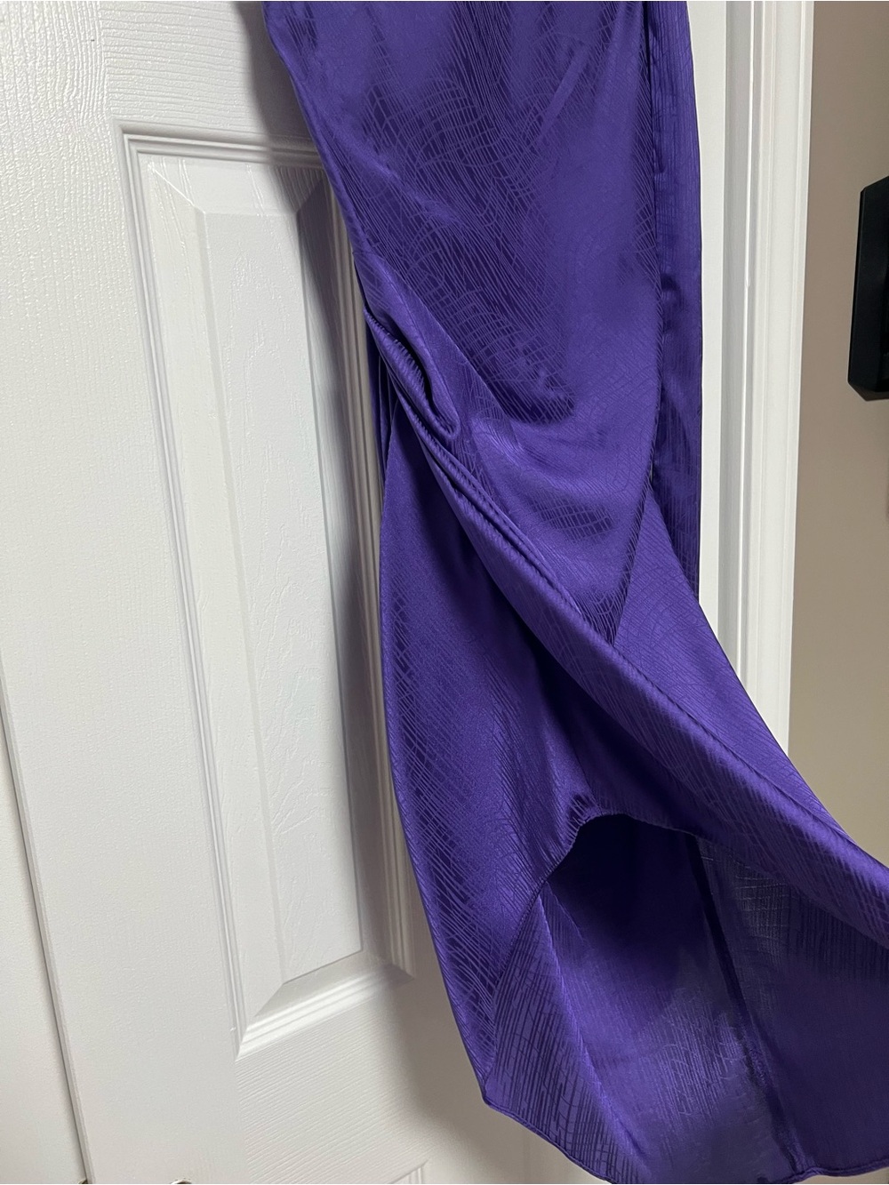 Ronny Kobo Zoe One Shoulder Dress Ultra Violet Purple XS - Picture 4 of 7